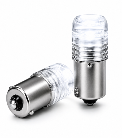 Par Focos LED Direccional 1156 Ba15s Estrobo Ámbar