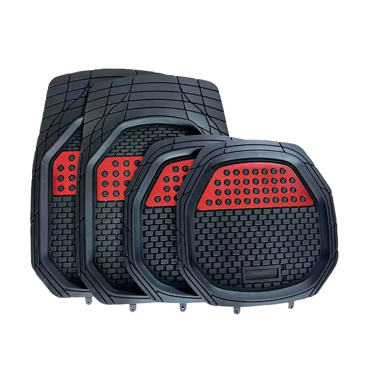 Tapete Automotriz de Charola color Rojo 50.5cmx50cm