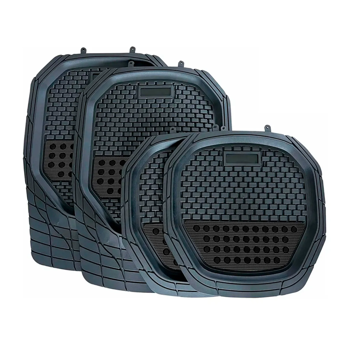 Tapete Automotriz Universal de Charola color Negro 50.5cmx50cm