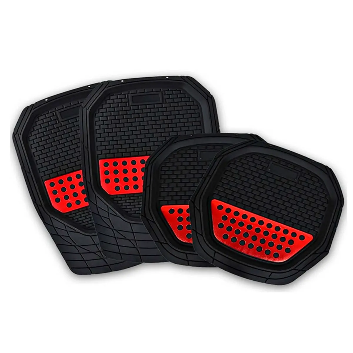 Tapete Automotriz de Charola color Rojo 50.5cmx50cm