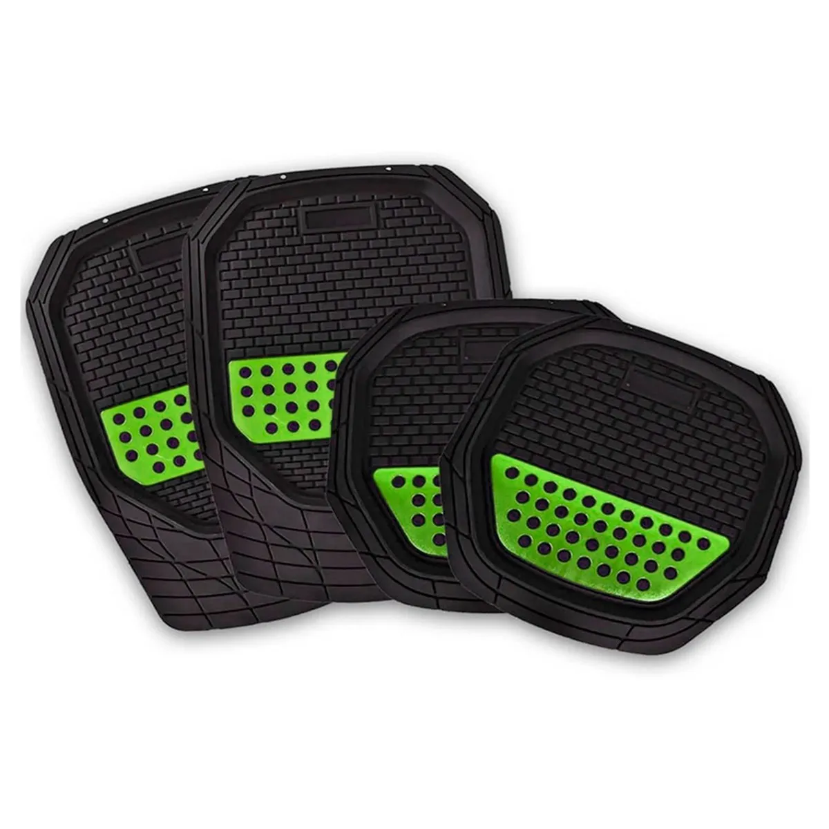 Tapete Automotriz Universal de Charola color Verde 50.5cmx50cm