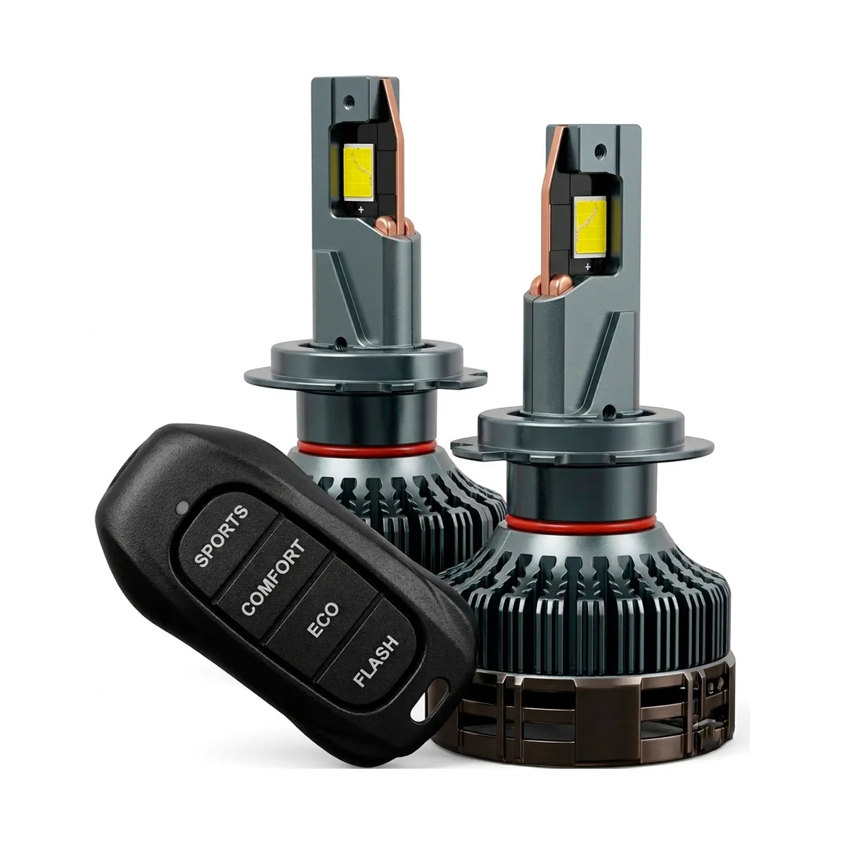 KIT DE LED H4 9-36V 130W 6000K 3800LM LEDs:2LED(CSP),With Fan 2sides;Hihg/Low;