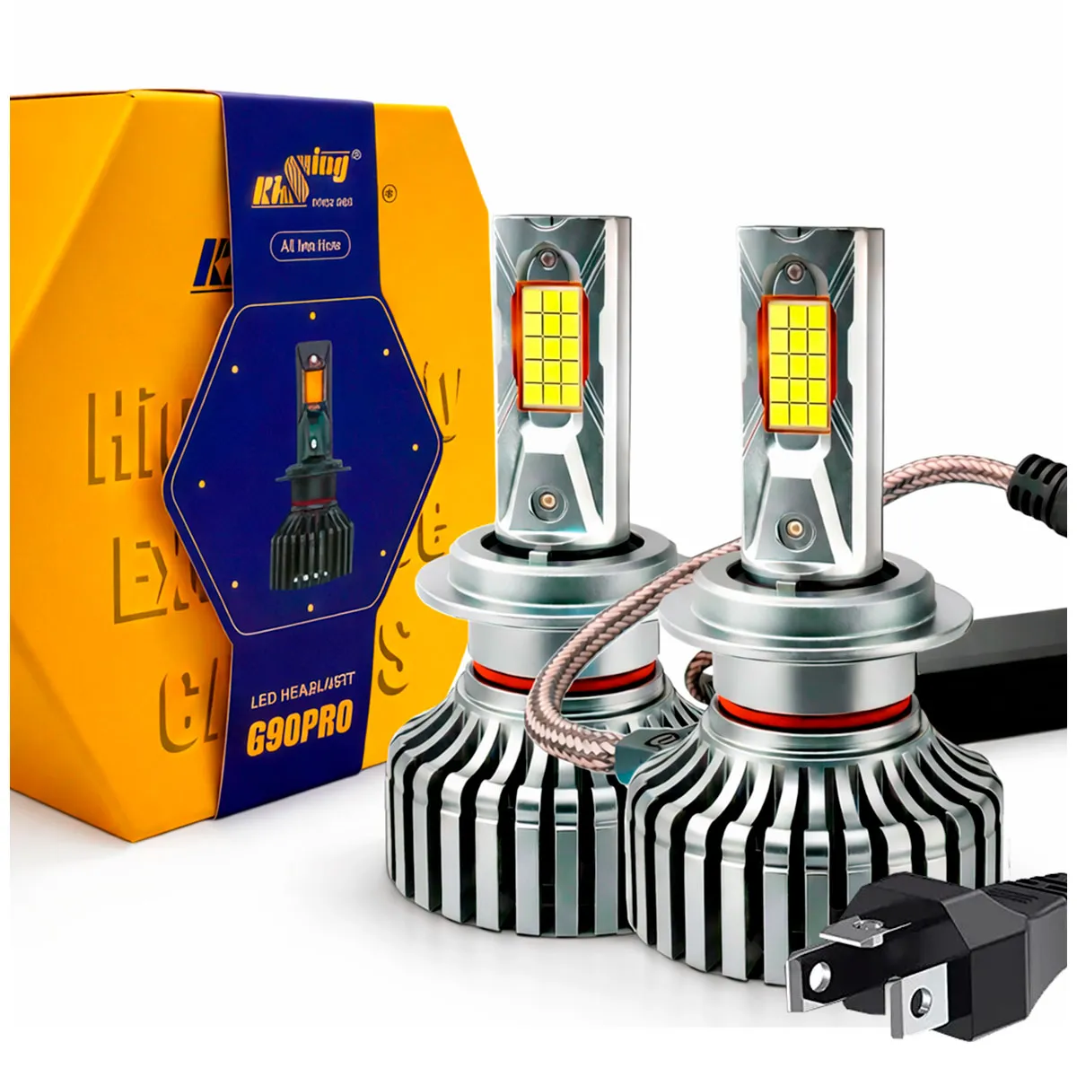 KIT DE LED HID LED G90 Pro;H4 9-32V 90W LED 2sides