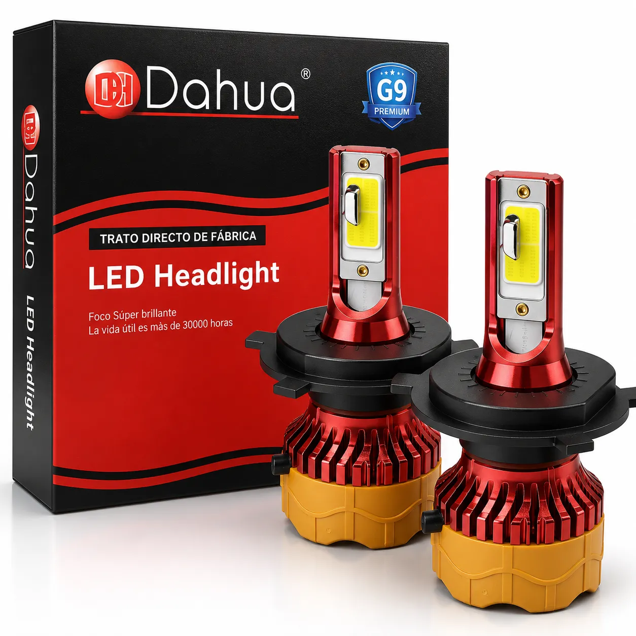 KIT DE LED G22;H11; 9-32V,45W, 6000lm, white 6000K,yellow3000K, warm colour 4500K,LEDs:2LED(COB),With Fan 2sides;