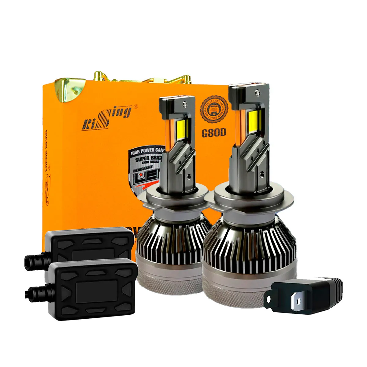 KIT DE LED G80D H1  9-32V  180W 24000LM With Fan 2sides;